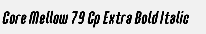 Core Mellow 79 Cp Extra Bold Italic