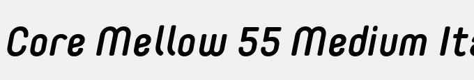 Core Mellow 55 Medium Italic