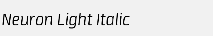 Neuron Light Italic