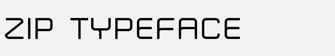 Zip Typeface