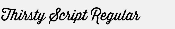 Thirsty Script Regular