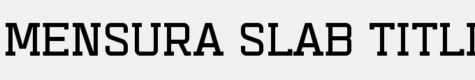 Mensura Slab Titling 1
