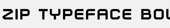 Zip Typeface Bold
