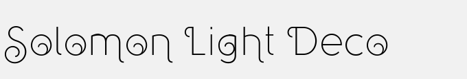 Solomon Light Deco
