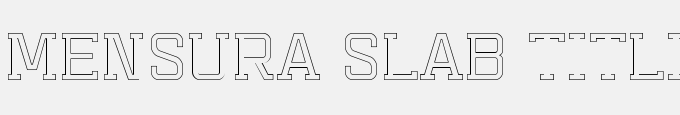 Mensura Slab Titling 2