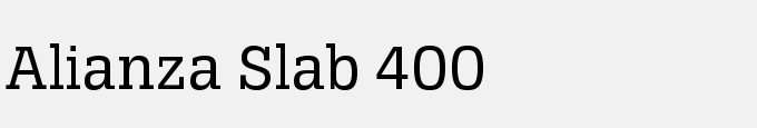 Alianza Slab 400