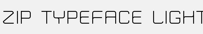 Zip Typeface Light