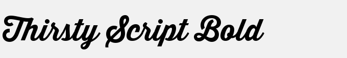 Thirsty Script Bold
