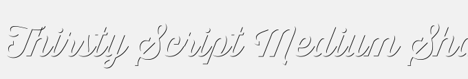 Thirsty Script Medium Shd