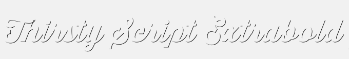 Thirsty Script Extrabold Shd