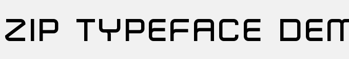 Zip Typeface Demi Bold