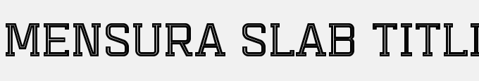 Mensura Slab Titling 3