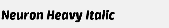 Neuron Heavy Italic