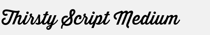 Thirsty Script Medium
