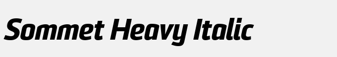 Sommet Heavy Italic