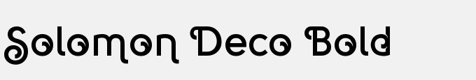 Solomon Deco Bold