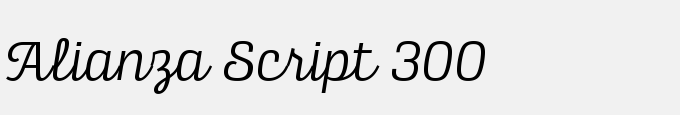 Alianza Script 300