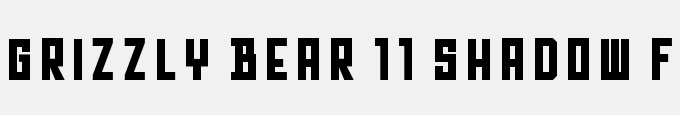 Grizzly Bear 11 Shadow Fill