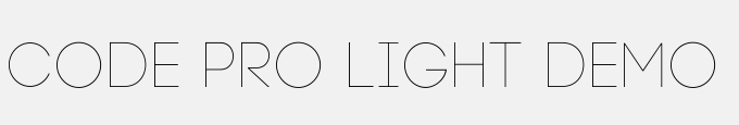 Code Pro Light Demo