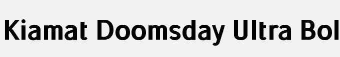 Kiamat Doomsday Ultra Bold