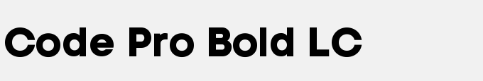 Code Pro Bold LC