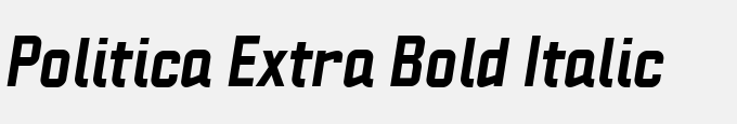 Politica Extra Bold Italic