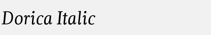 Dorica Italic