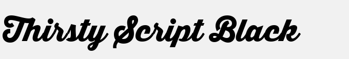 Thirsty Script Black