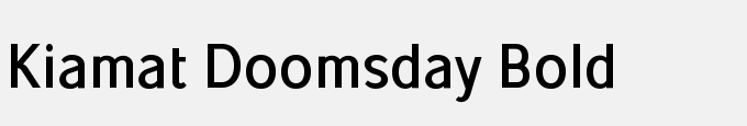Kiamat Doomsday Bold