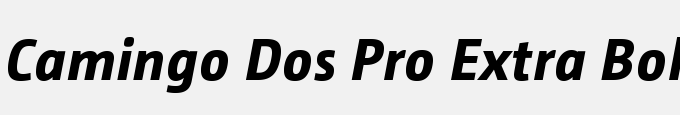 Camingo Dos Pro Extra Bold Italic