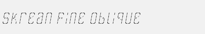 Skrean Fine Oblique