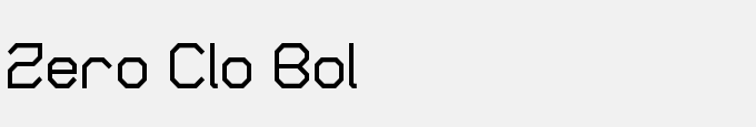 Zero Closed Bold