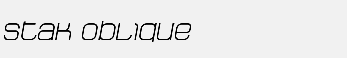 Stak Regular Oblique