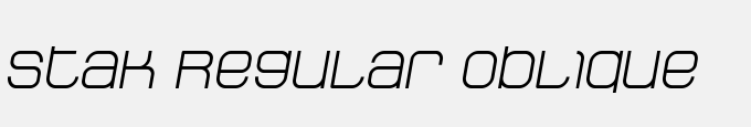 Stak Regular Oblique