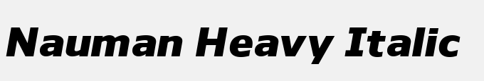 Nauman Heavy Italic