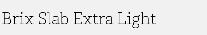 Brix Slab Extra Light
