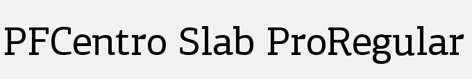 PFCentro Slab Pro-Regular