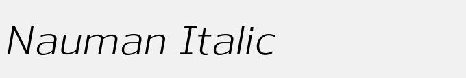 Nauman Italic