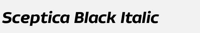 Sceptica Black Italic