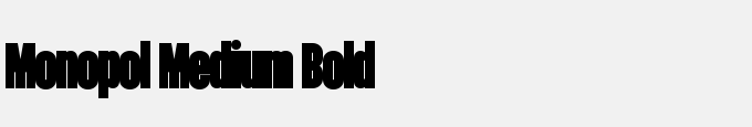 Monopol Medium Bold