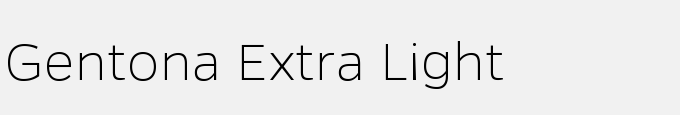 Gentona Extra Light