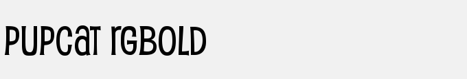 Pupcat Rg-Bold