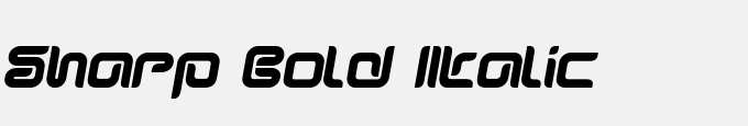 Sharp Bold Italic
