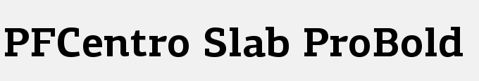 PFCentro Slab Pro-Bold