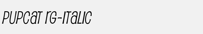 Pupcat Rg-Italic