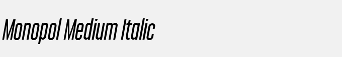 Monopol Medium Italic
