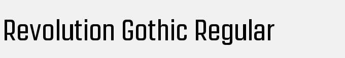Revolution Gothic Regular