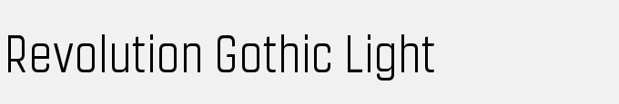 Revolution Gothic Light