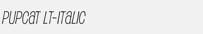 Pupcat Lt-Italic