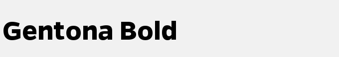 Gentona Bold
